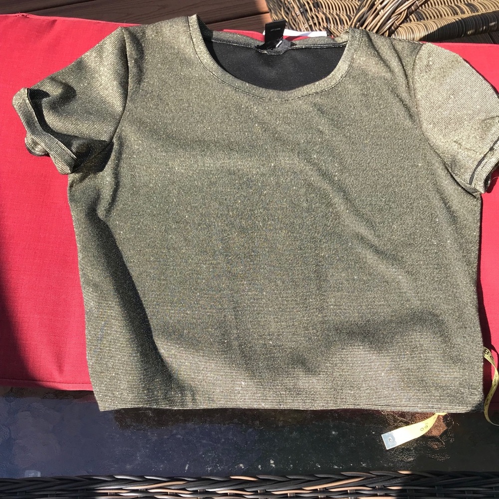 Aqua Gold crop top